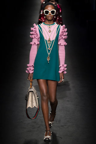 gucci pearls fall fashion week