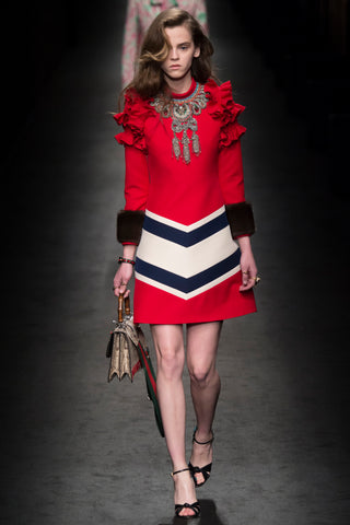 gucci statement jewellery fall fashion week