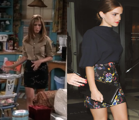 high waisted skirt rachel green