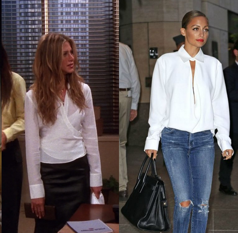 white shirt rachel green