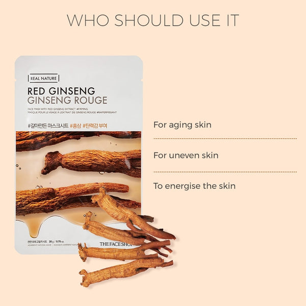 Nature Red Ginseng Face Mask | The Face Shop