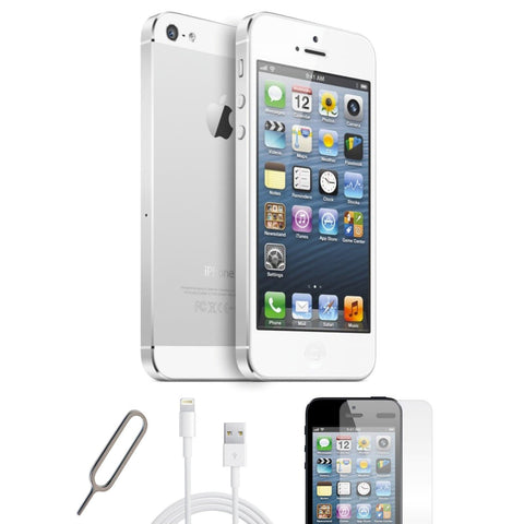 Refurbished Apple iPhone 5 (16GB) - White  Silver - Factory Unlocked