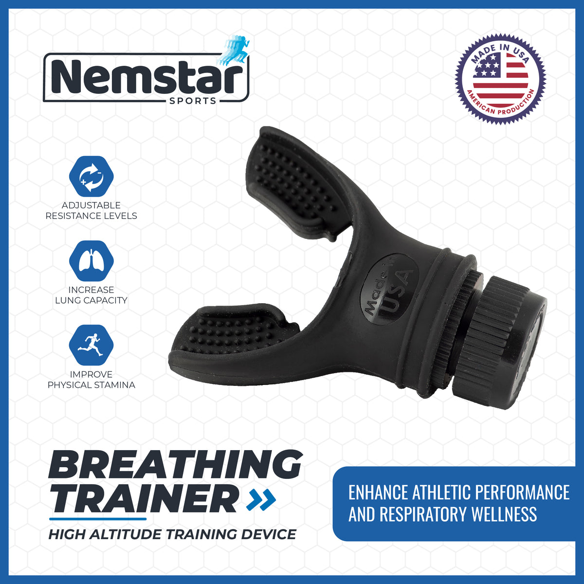 Nemstar Breathing Exercise Device Lung Exerciser Device for Expiratory... 