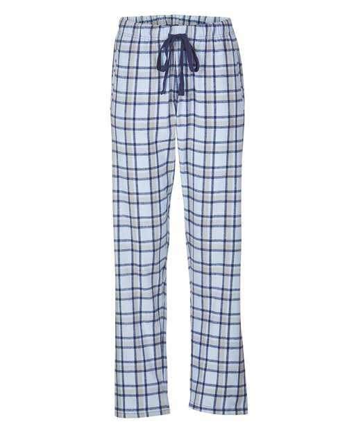 Boxercraft BW6620 Women's Haley Flannel Pants - Heritage Columbia Blue