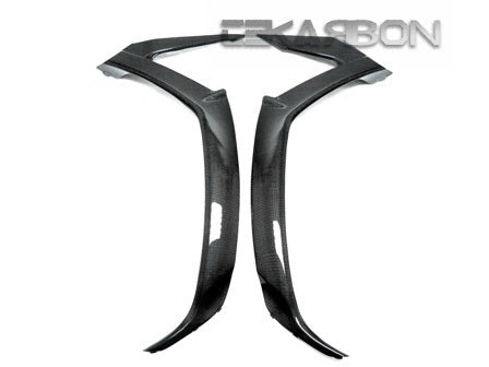 2011-2019 ZX10R 100% Carbon Fiber Tank Side Cover Panel Fairing Trim Twill Weave