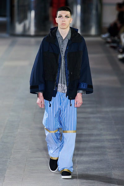 White Mountaineering 'Stripe Taped Wide Pants'