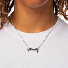 P.A.M. 'Fangs Silver Necklace'