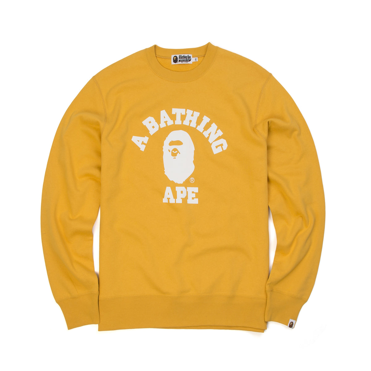 yellow bape sweatshirt