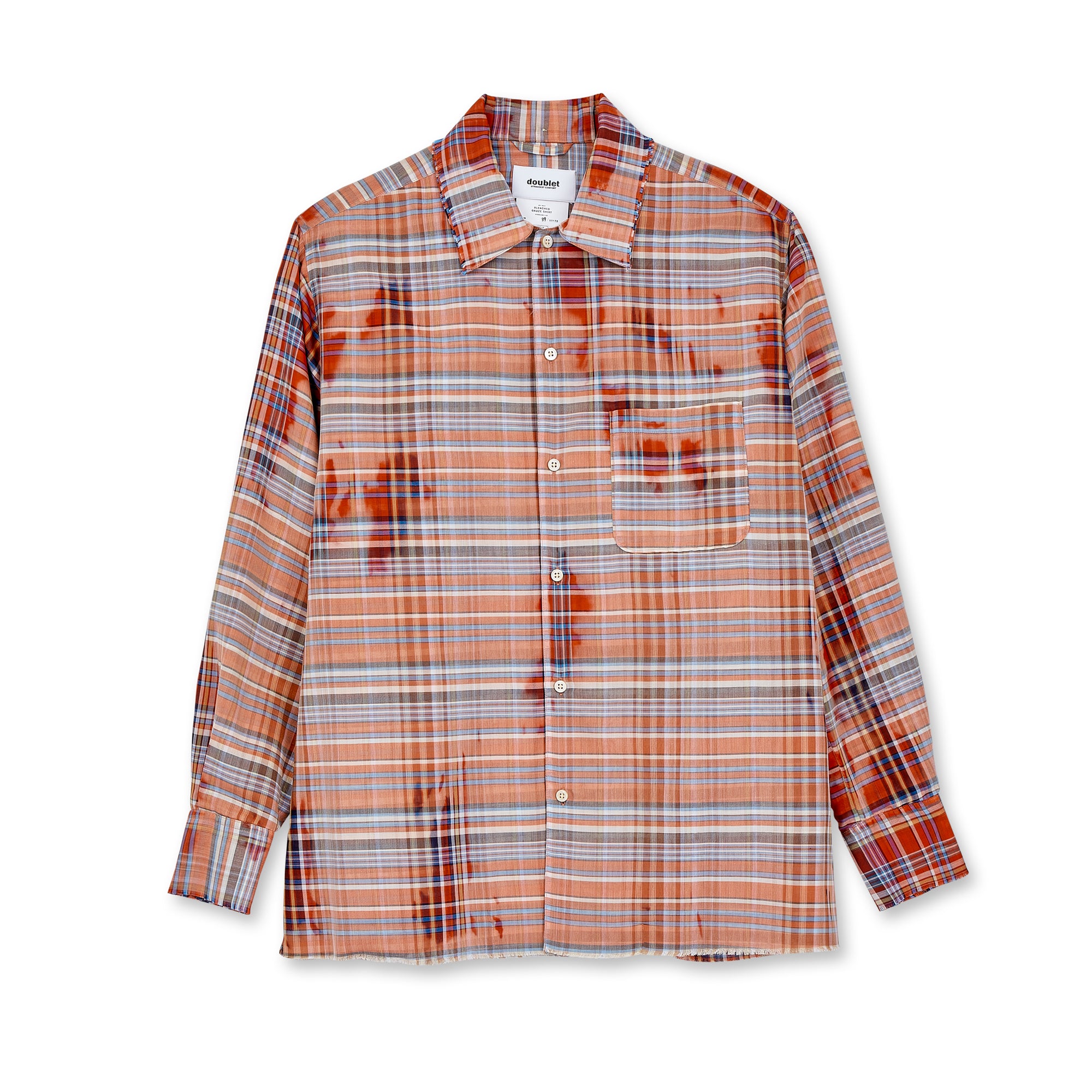 Doublet Men's Bleached Gauze Shirt (Orange) | Dover Street Market