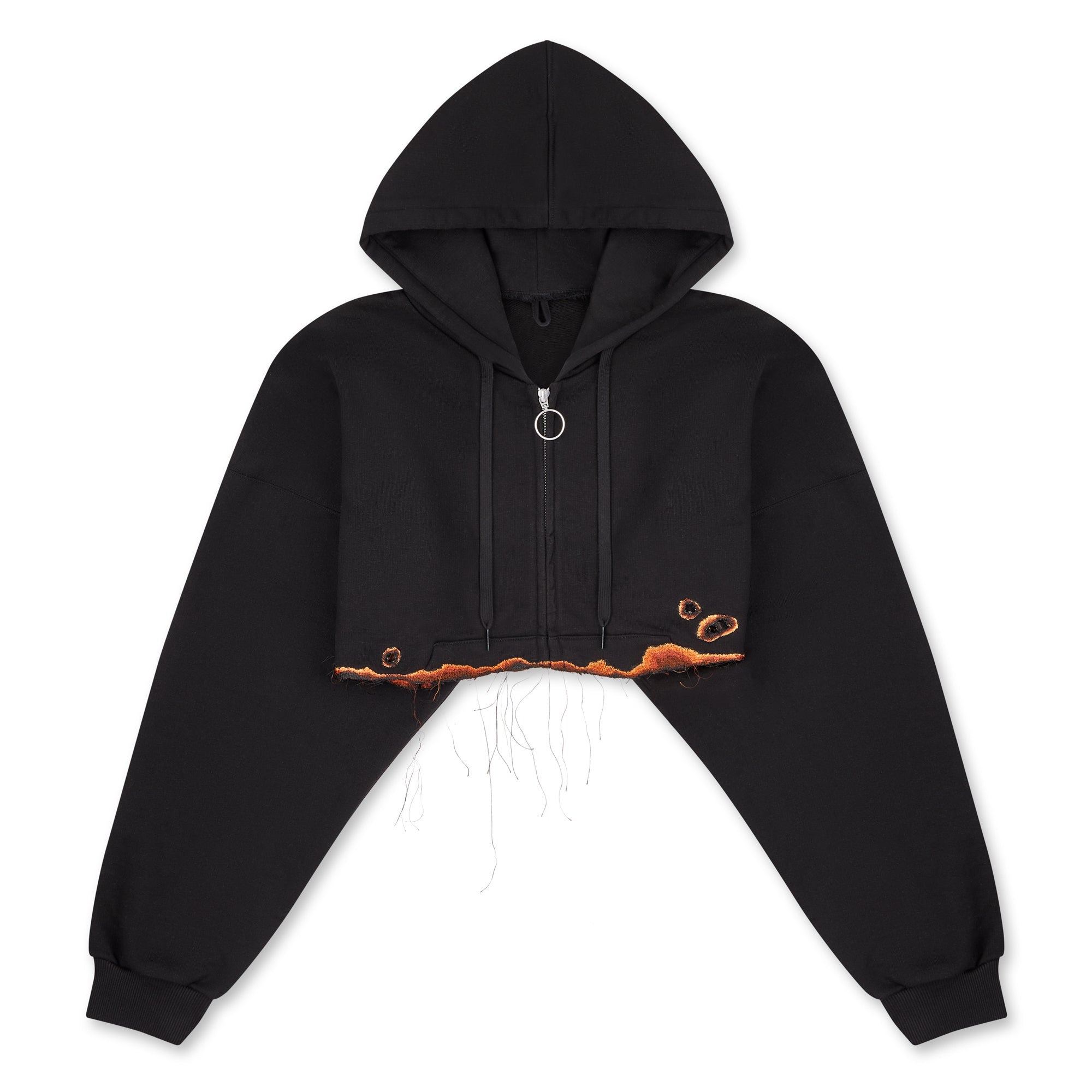 doublet BURNING EMBROIDERY ZIP UP HOODIE granbyace.com