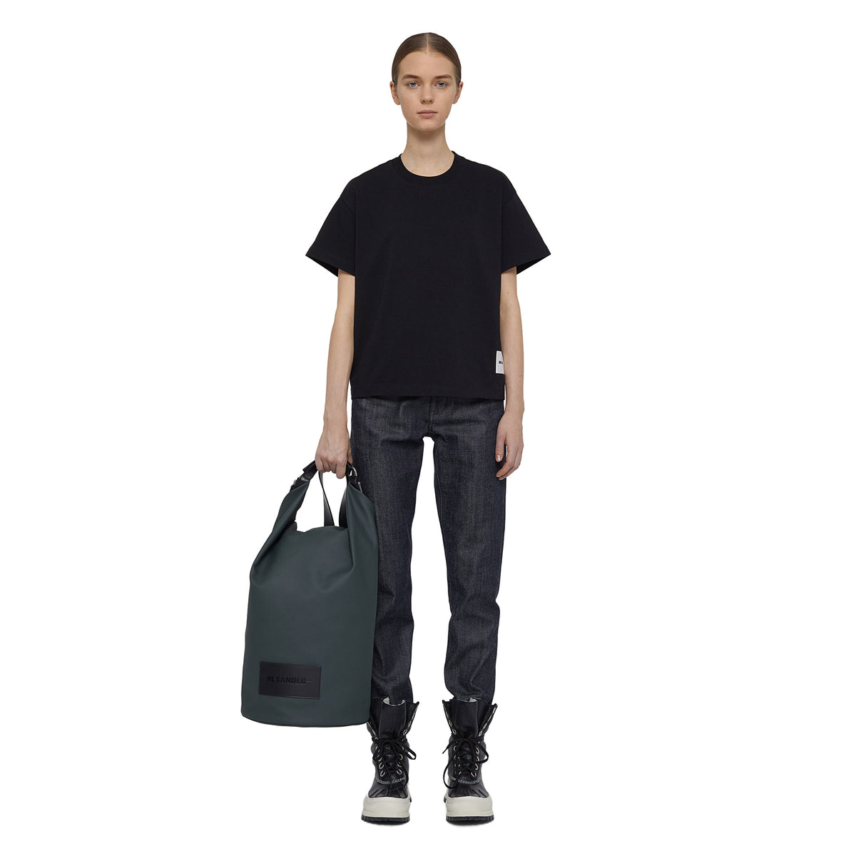 Jil Sander Women's 3-Pack Cotton T-Shirt (Black) | Dover Street Market  E-Shop
