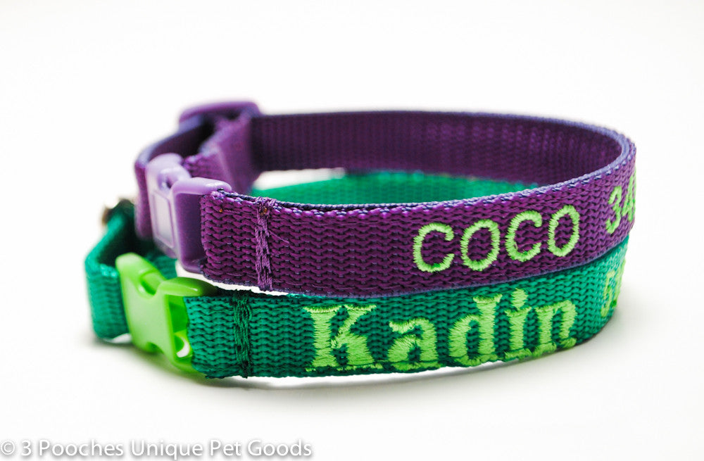 Classic Solid Personalized Cat Safety Collar
