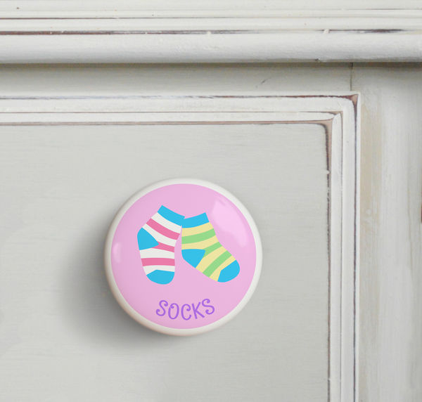 Girl S Sock Dresser Knob Dresserz Knobs Art Appeel