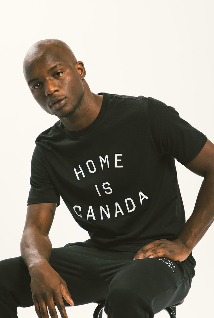 Home Is Canada T Shirt Black Peace Collective