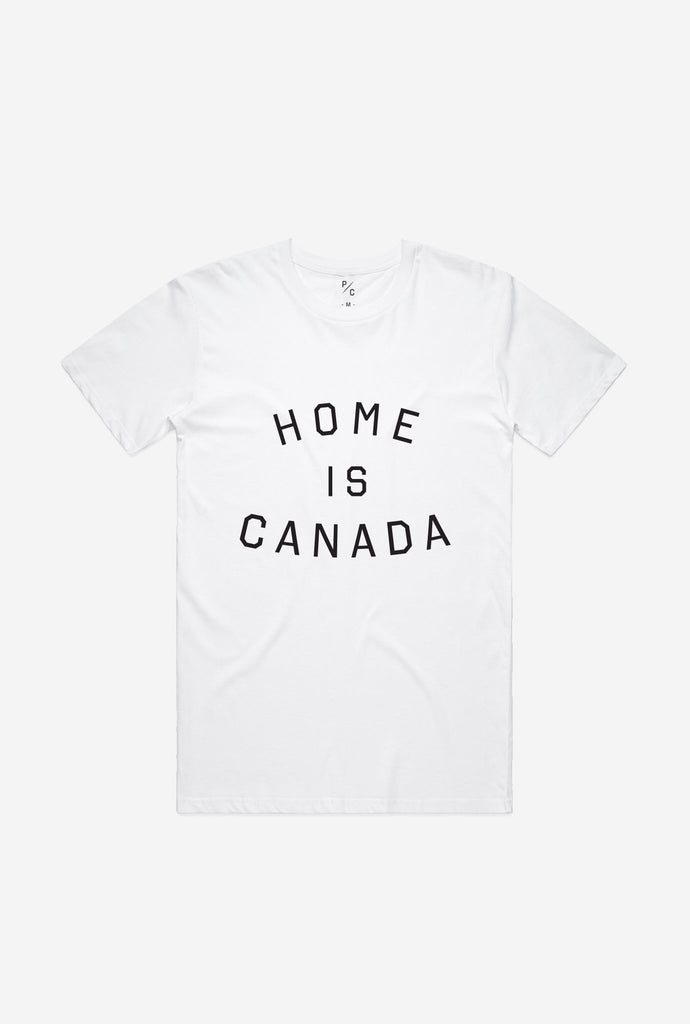 Home Is Canada T Shirt White Peace Collective