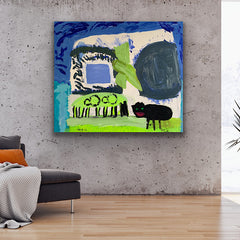 Woods House - Painting, acrylic on canvas, 2019 (39