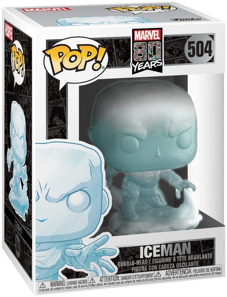 Marvel 80th X-Men Iceman POP #504 Vinyl Figure FUNKO 