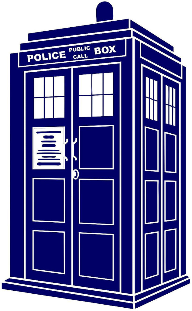 doctor who tardis police call box | die cut vinyl sticker decal