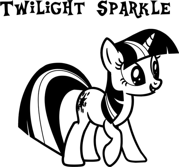 My Little Pony Twilight Sparkle Variation - Die Cut Vinyl Sticker Deca