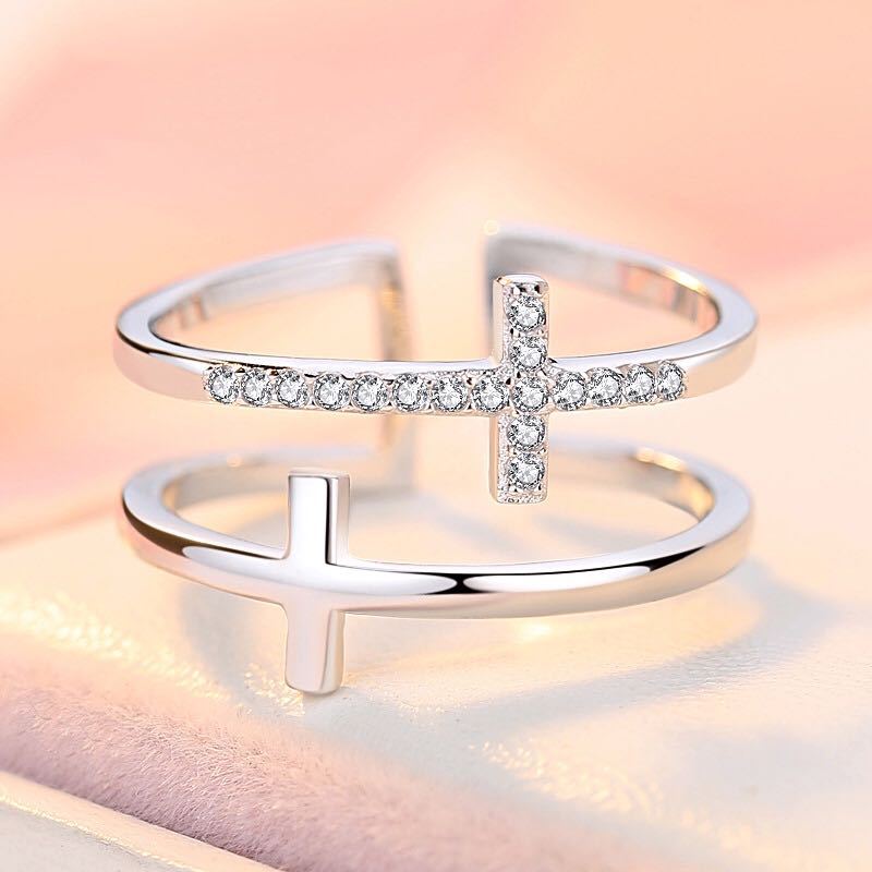Double Cross Adjustable Size Ring (BUY 1 GET 1 FREE) Until 01 March 2023