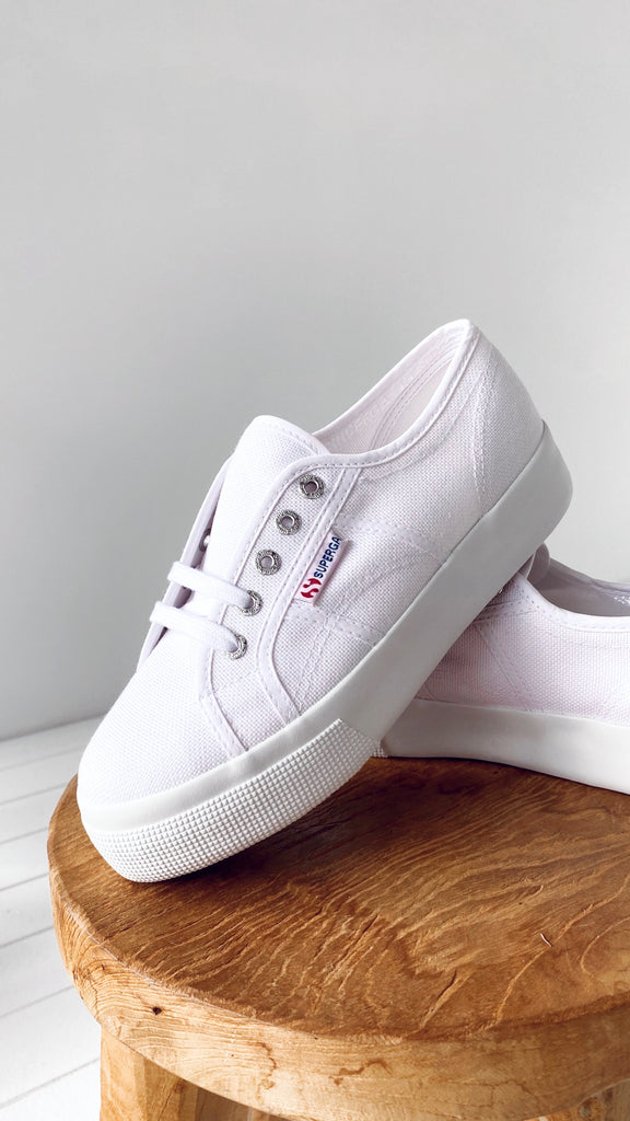 superga white canvas sneakers