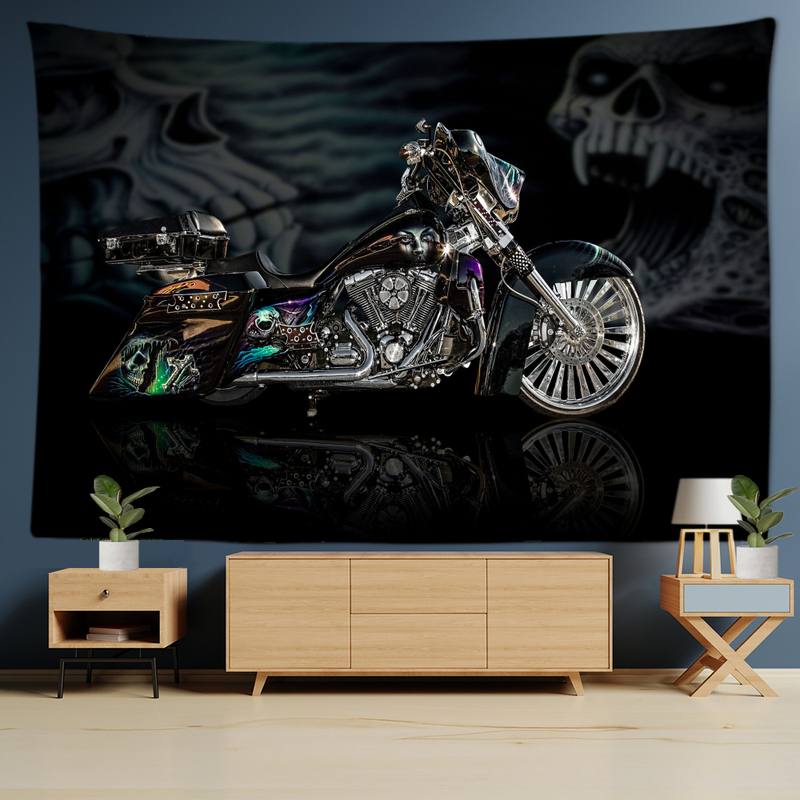 Vuiligheid Infecteren Couscous cool motor bike motorfiets canvasdoek schilderij poster