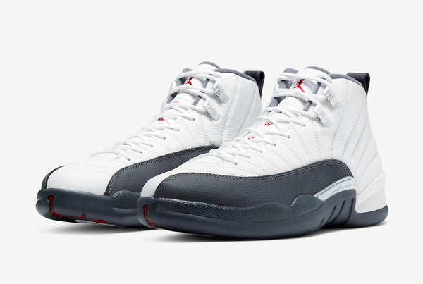 jordan 12 gray and red