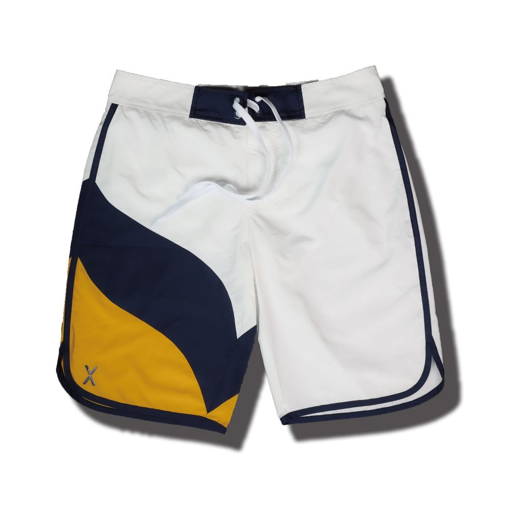 VEATM サーフショーツ ネイビーイエローSURF SHORTS