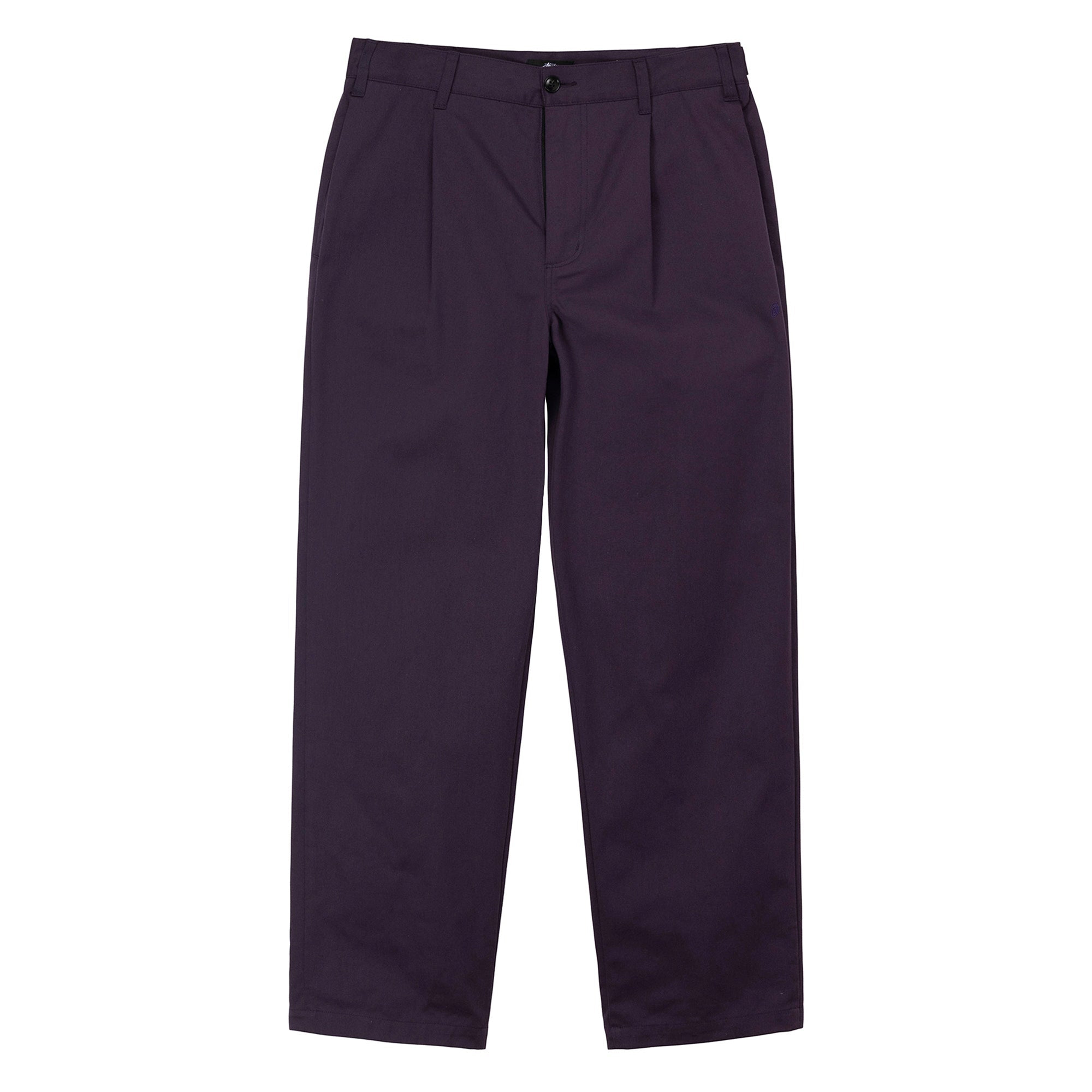 Stüssy - Twill Volume Pleated Trouser - (Grape) – DSMNY E-SHOP