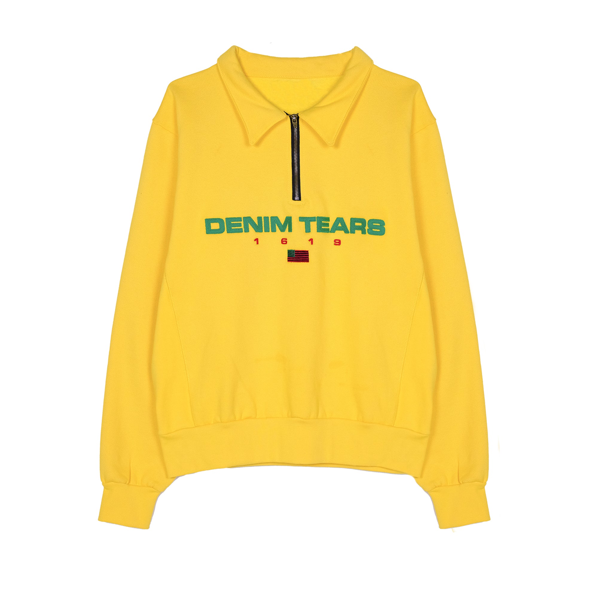 Denim Tears - Tyson Beckford Half Zip Pullover - (Yellow) – DSMNY