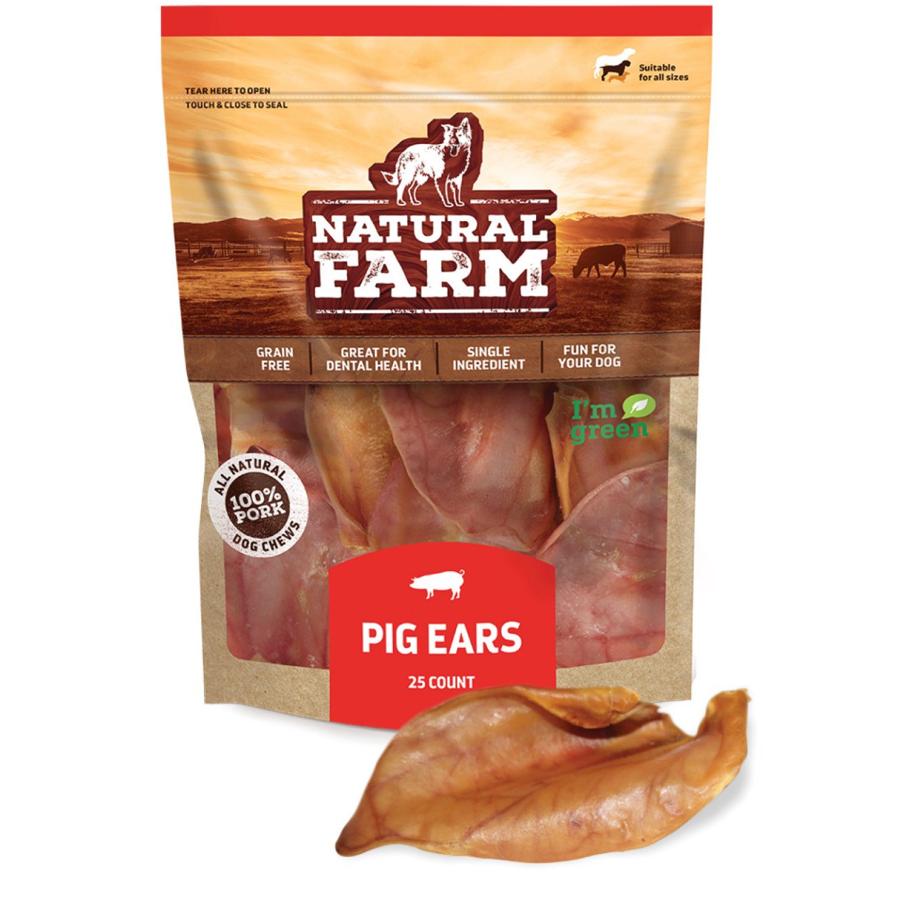 are pig ears better for a dalmatian than rawhide ears