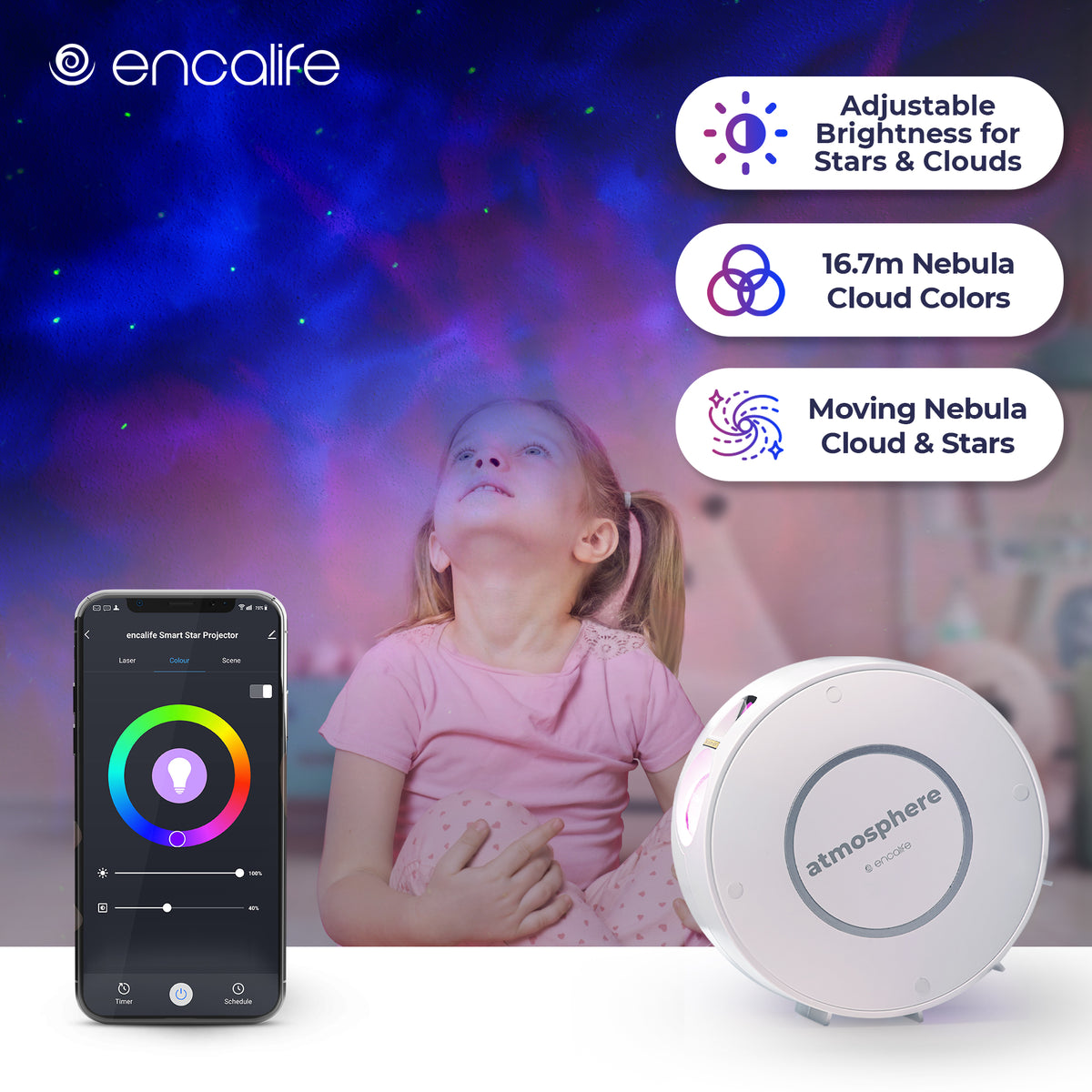 atmosphere: Smart Galaxy Star Projector – encalife