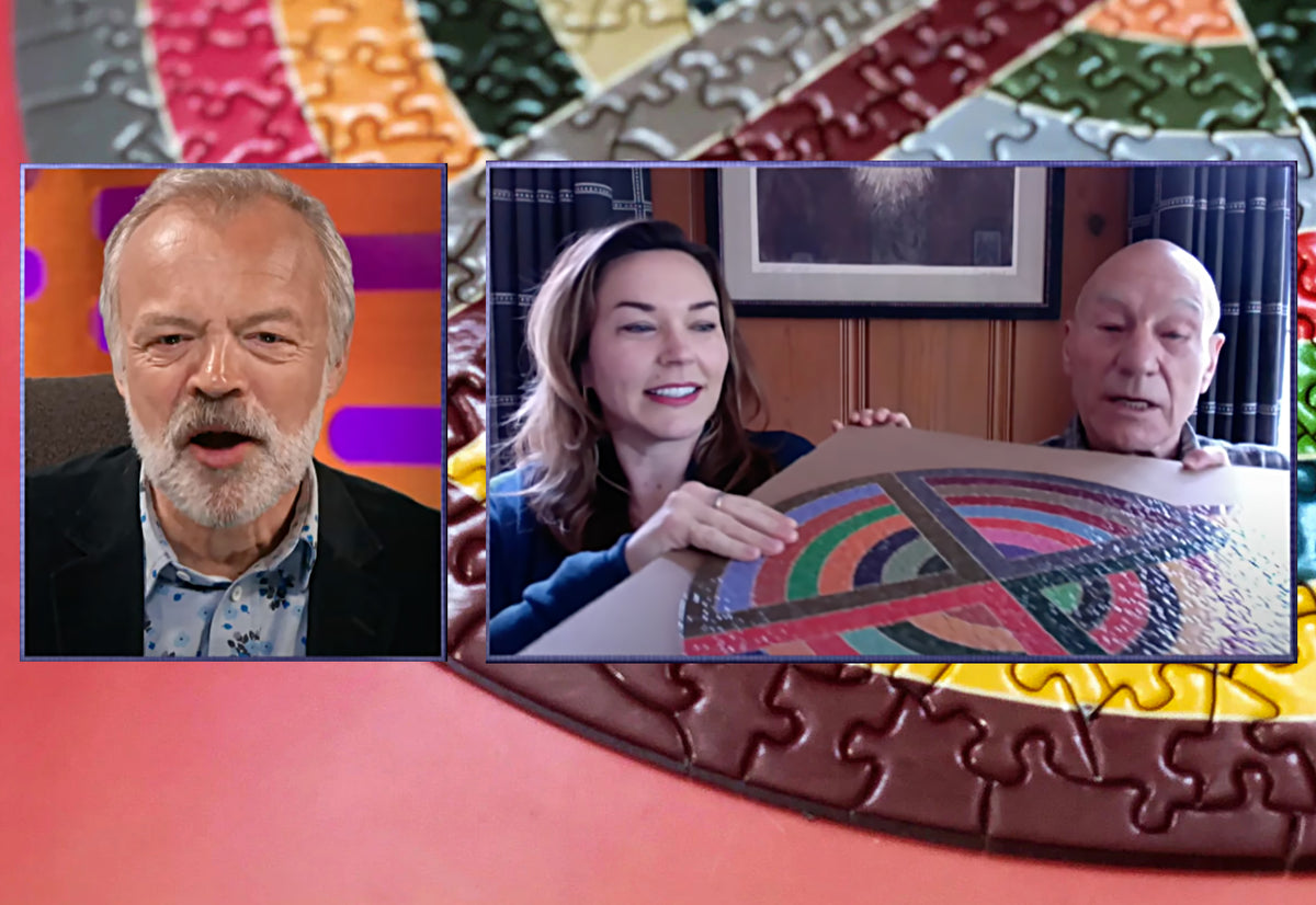 Picards Patrick Stewart Solves His Frank Stella Jigsaw Puzzle Rest In Pieces 