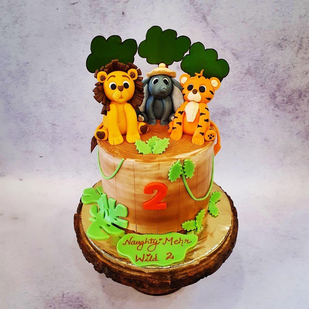 Jungle Safari Cake | Order Animal Theme Birthday Cakes for Kids ...