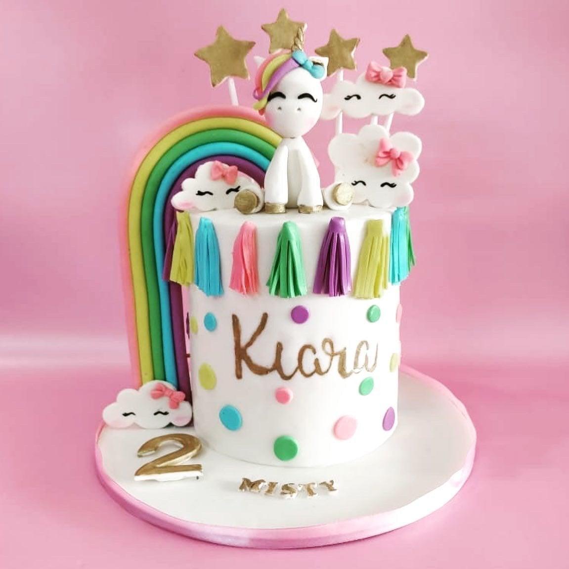 Rainbow Unicorn Cake | Customised cakes by Kukkr India