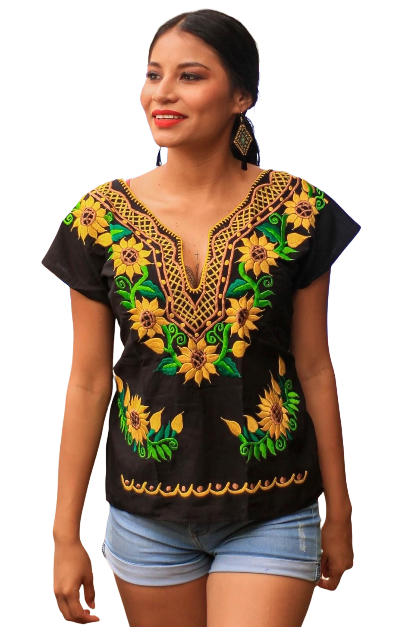 Blusa Kimono Girasol Size) – De Mexico