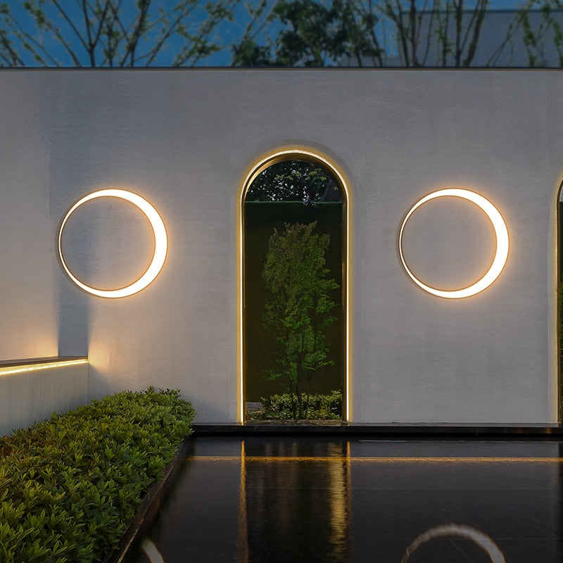 crescent wall light