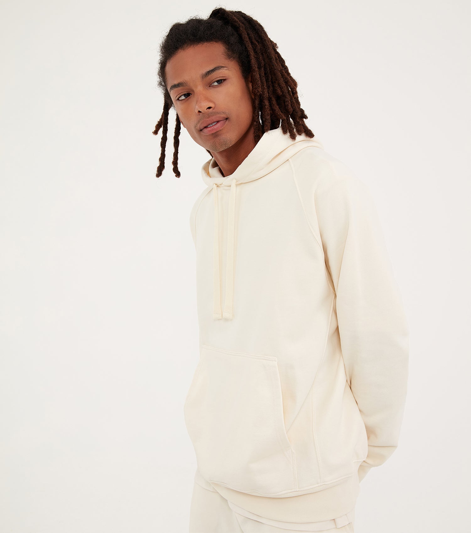 Nicce Mens Essentials Hood | Ecru