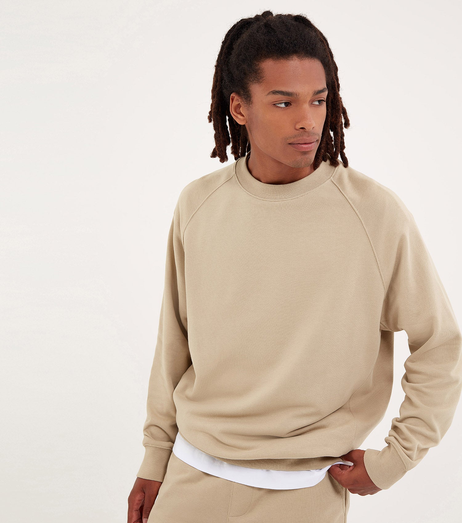 NICCE Mens Essentials Sweat Shorts Set | Taupe