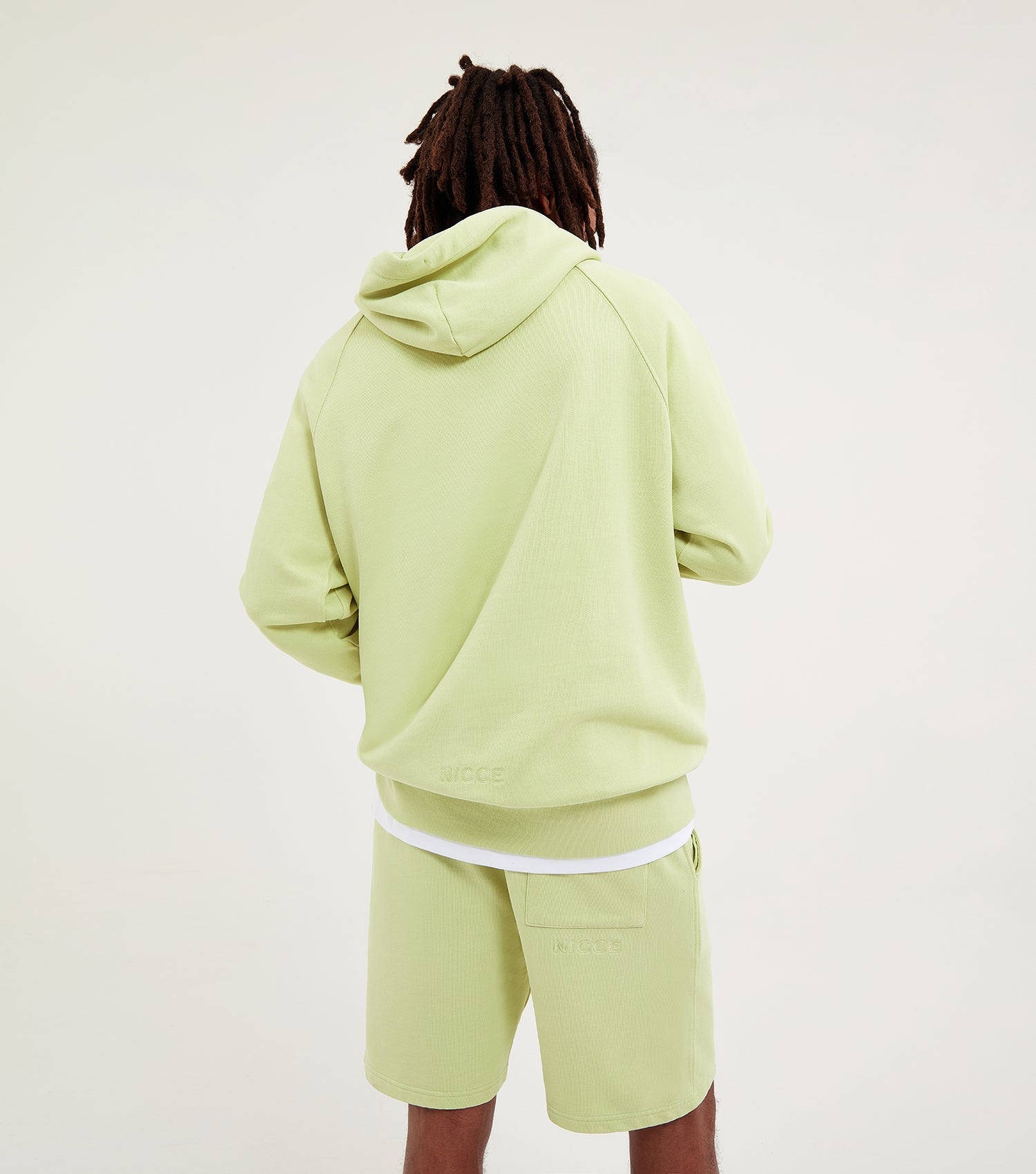 NICCE Mens Essentials Hood Shorts Set | Reed Green