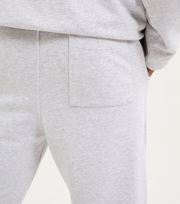 Nicce Mens Essentials Cuffed Jogger | Heather Grey Marl