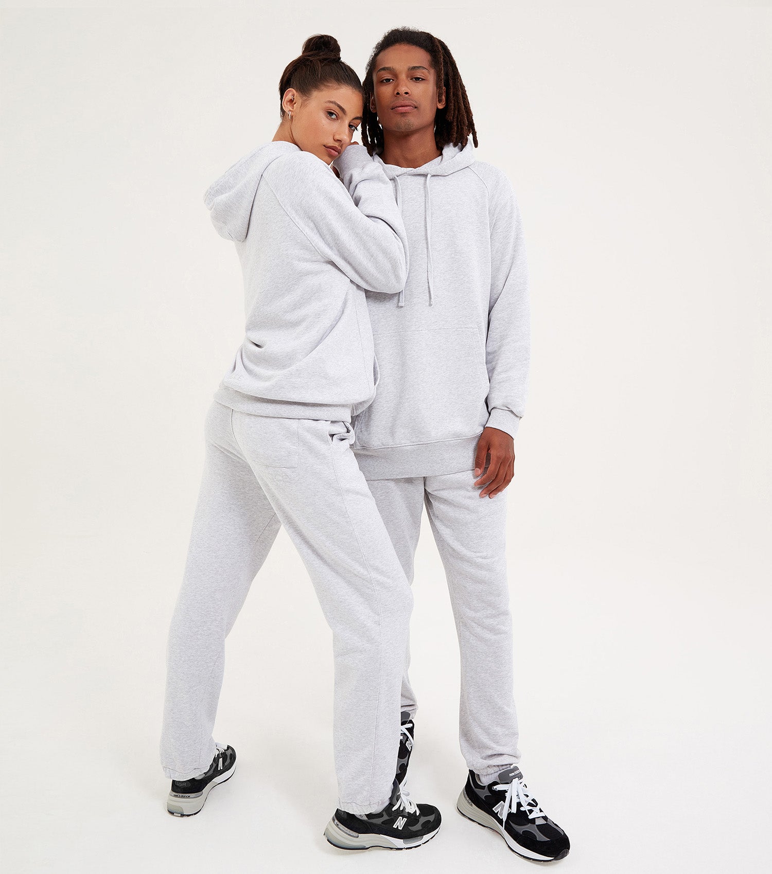 Nicce Mens Essentials Cuffed Jogger | Heather Grey Marl