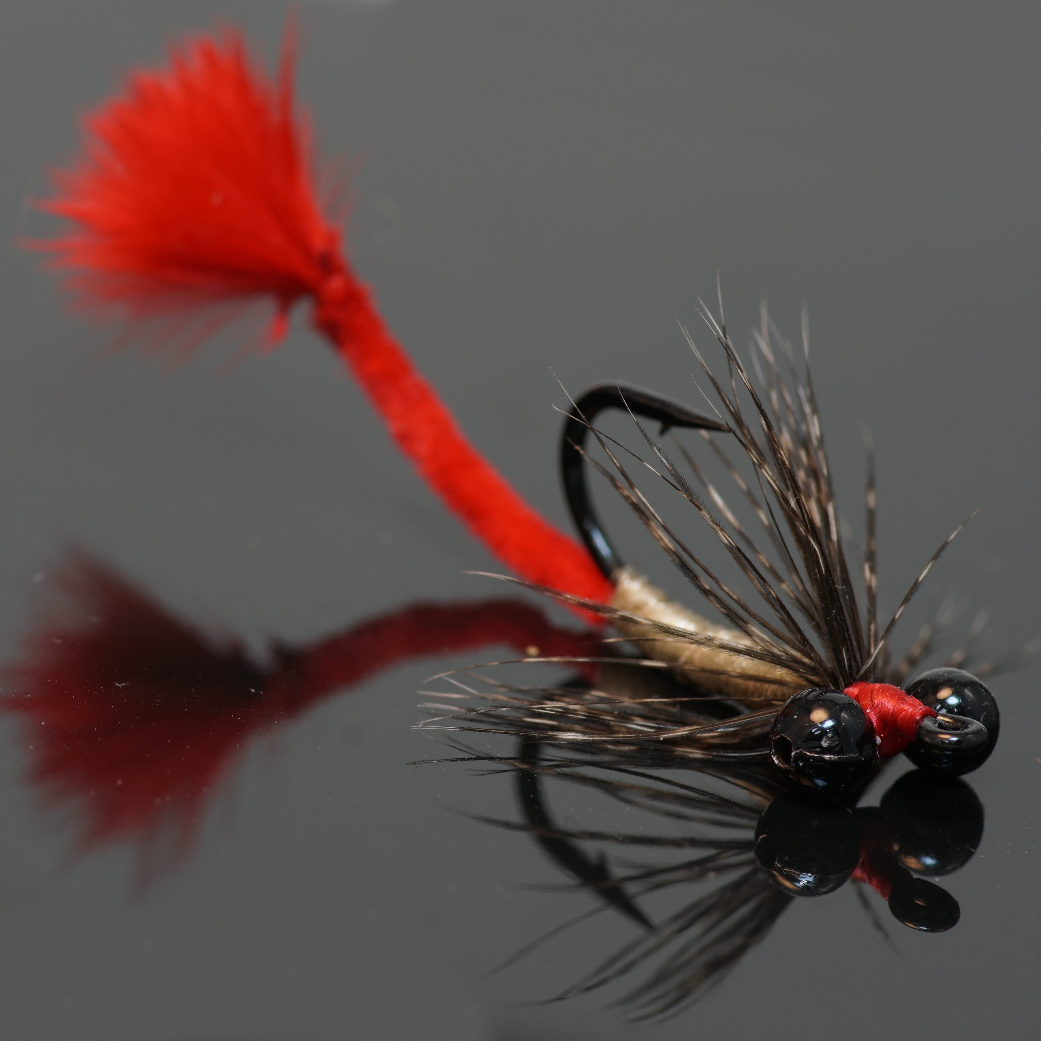 Carp Fishing Flies black/red