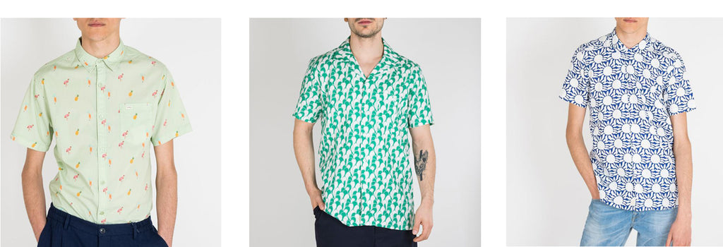 men's short sleeved shirts with patterns