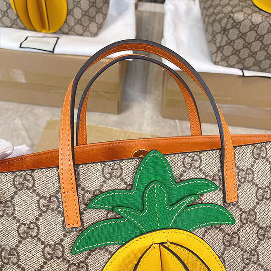 children's gg tote with pineapple