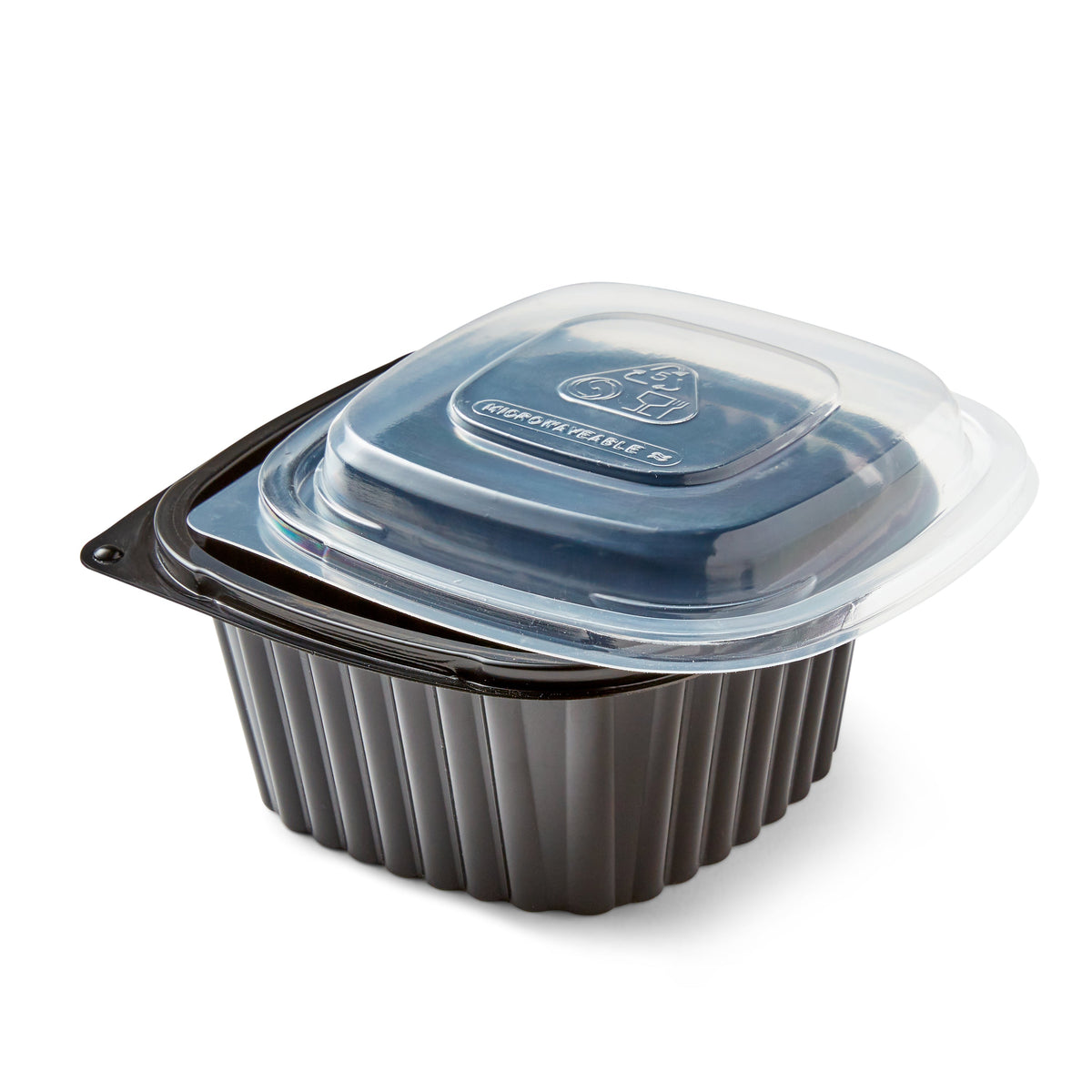 30 x 560 ml (19.7 ounce) Microwavable Meal Prep Hot Food Containers & Lids (137mm x 137mm x 80mm)