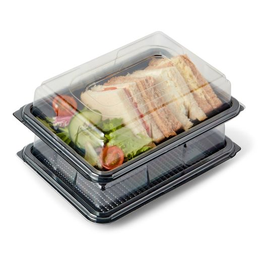 15 x Mini Platters + Lids - Great For Individual Sandwich Selections, Cakes & Sweets!