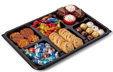 Party Platter & Napkin Set - 2 Mini + 2 Small + 2 Medium + 2 Large + 1 x 6 Cavity + 1 Dips Platter + 32 Union Jack Napkins