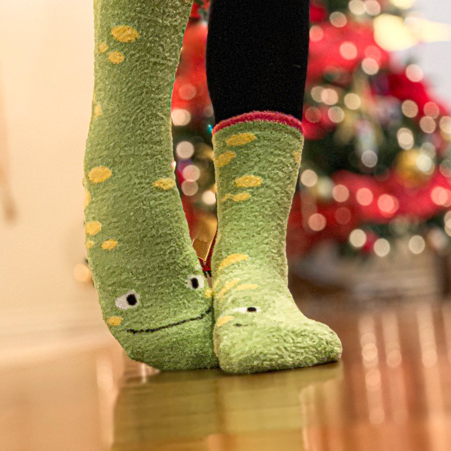 frog slipper socks