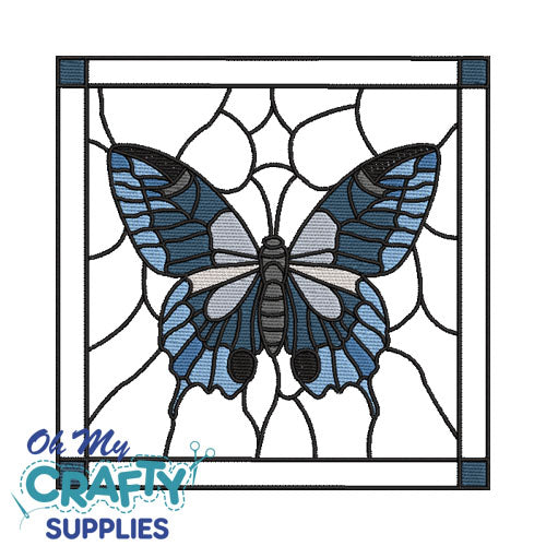 stained glass butterfly designs